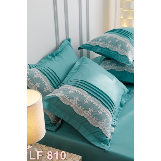 Lenjerie finet 6 piese Uni Deluxe broderie Inima (cod LF810)