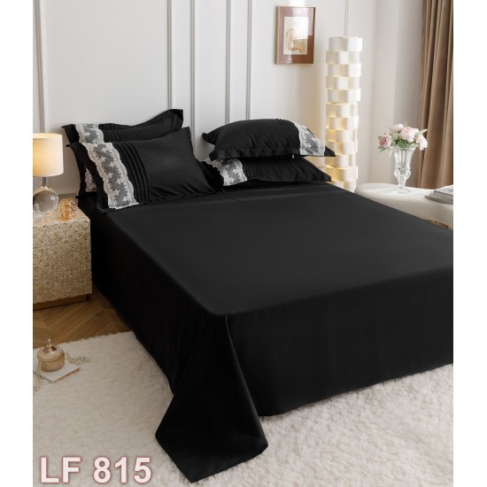 Lenjerie finet 6 piese Uni Deluxe broderie Inima (cod LF815)