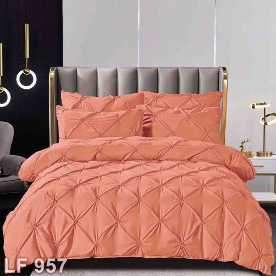 Lenjerie finet 6 piese Pliuri Uni Deluxe (cod LF957)