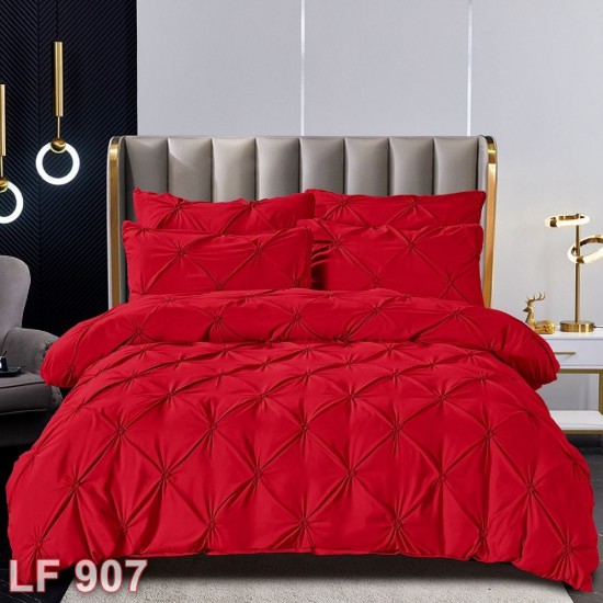 Lenjerie finet 6 piese Pliuri Uni Deluxe (cod LF907)