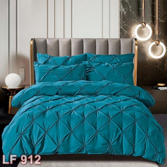 Lenjerie finet 6 piese Pliuri Uni Deluxe (cod LF912)