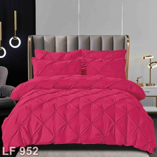 Lenjerie finet 6 piese Pliuri Uni Deluxe (cod LF952)