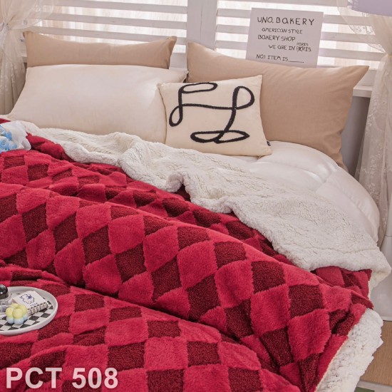 Pătură Cocolino blăniță de iepure si catifea Teddy (cod PCT508)