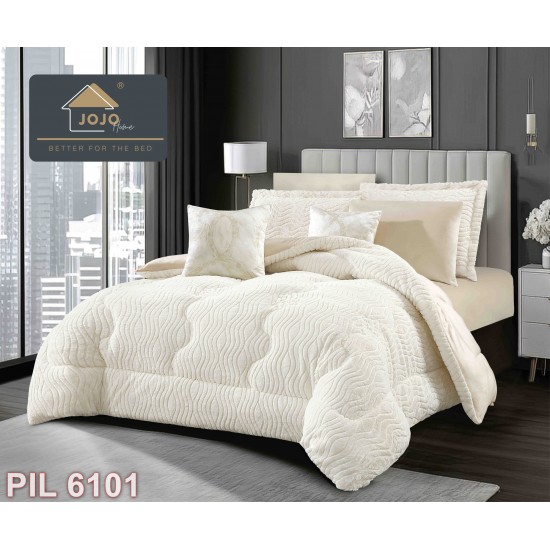 Set Pilota cu două fețe & Lenjerie Cocolino 6 piese cu elastic (cod PIL6101)