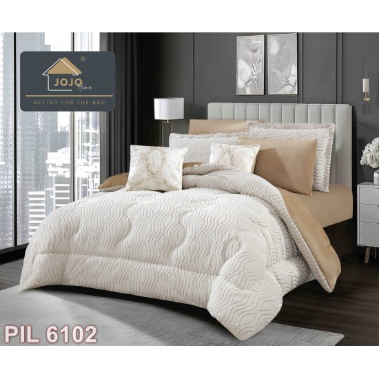 Set Pilota cu două fețe & Lenjerie Cocolino 6 piese cu elastic (cod PIL6102)