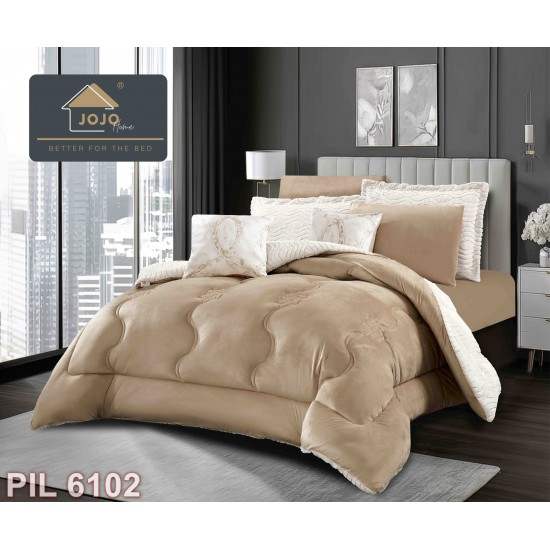 Set Pilota cu două fețe & Lenjerie Cocolino 6 piese cu elastic (cod PIL6102)