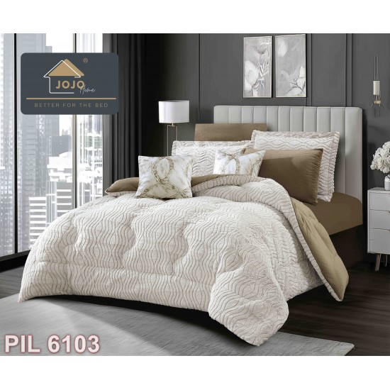 Set Pilota cu două fețe & Lenjerie Cocolino 6 piese cu elastic (cod PIL6103)