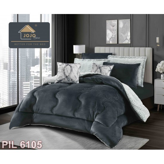 Set Pilota cu două fețe & Lenjerie Cocolino 6 piese cu elastic (cod PIL6105)