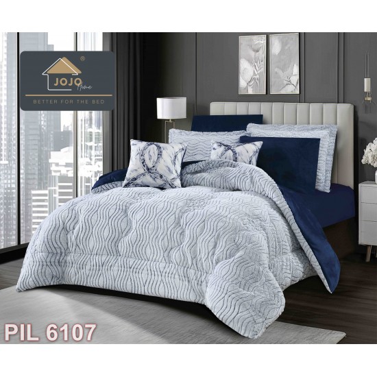 Set Pilota cu două fețe & Lenjerie Cocolino 6 piese cu elastic (cod PIL6107)