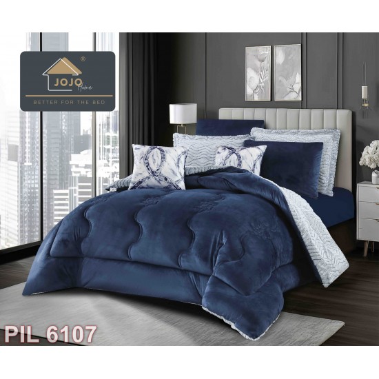 Set Pilota cu două fețe & Lenjerie Cocolino 6 piese cu elastic (cod PIL6107)