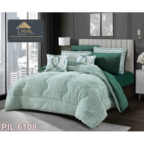 Set Pilota cu două fețe & Lenjerie Cocolino 6 piese cu elastic (cod PIL6108)